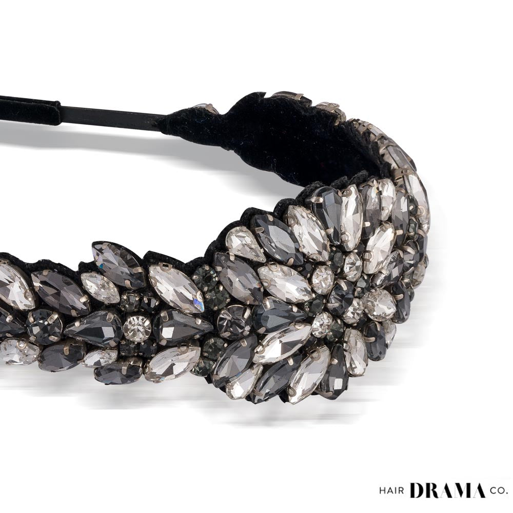 Rosemary Broad Headband - Grey