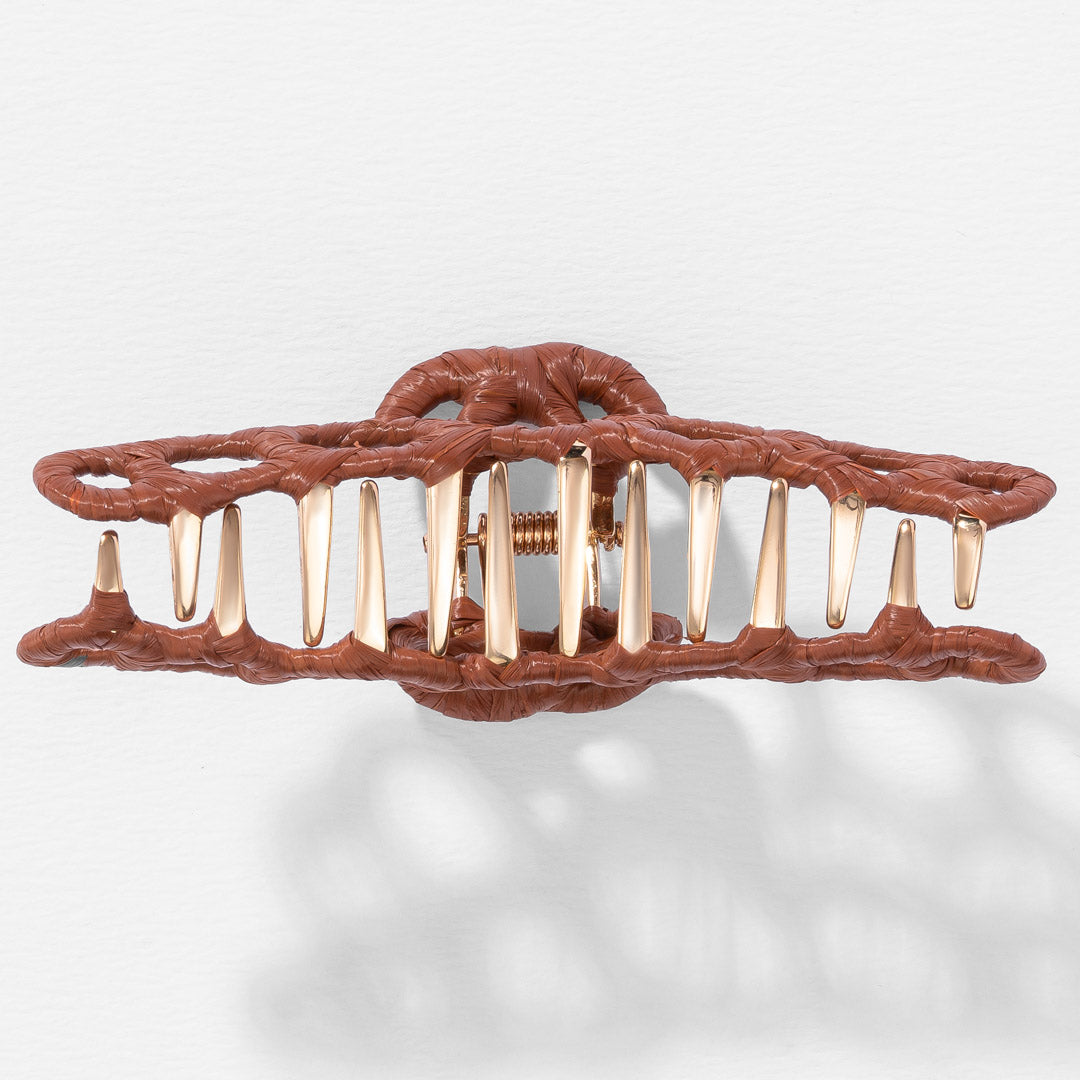 Kara Claw Clip - Brown