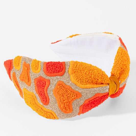 Fita de cabelo âmbar com nó