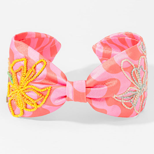 Bloom Pop Printed Knotted Headband