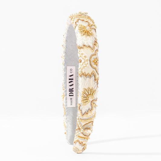 Golden Aura Puff Hairband
