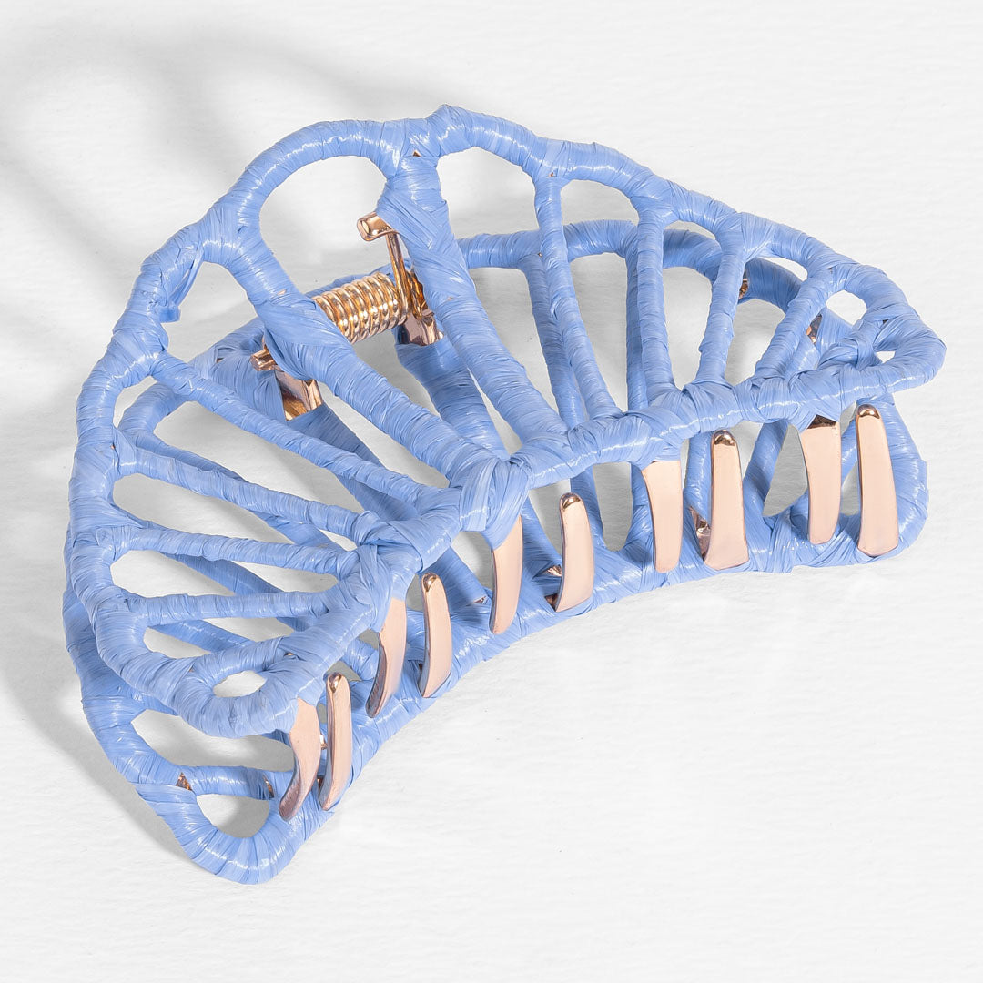 Olivia Arc Claw Clip - Light Blue