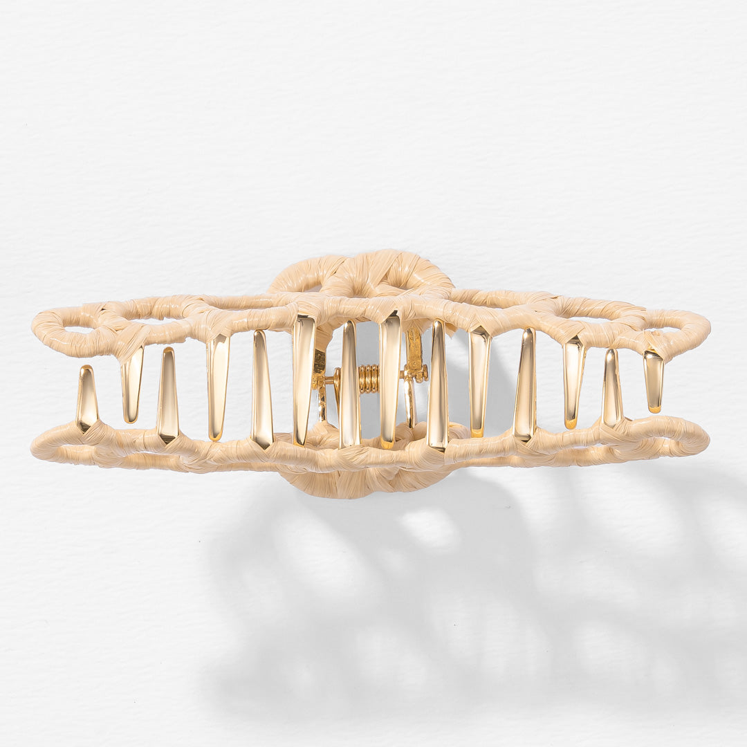 Kara Claw Clip - Cream