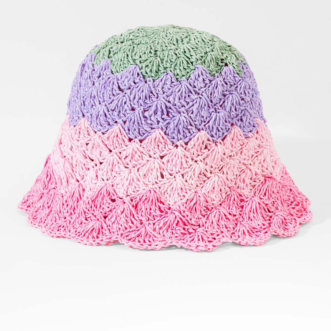 Candyfloss Crochet Bucket Hat