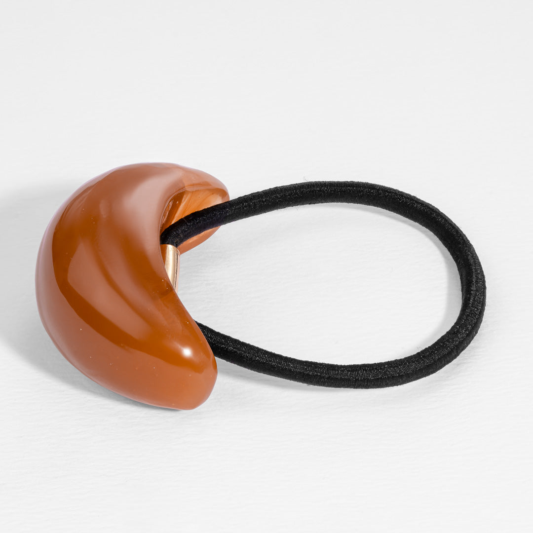 Glossy Pony Cuff - Brown