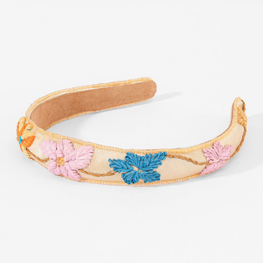 Fita de cabelo bordada Aurora