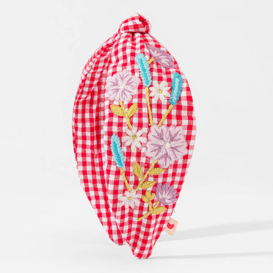 Red Gingham Hair Accessory Set - Set of 3