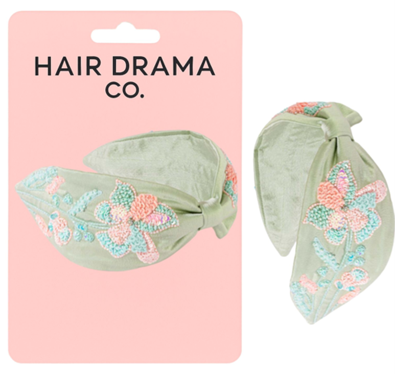 Sage Bloom Knotted headband