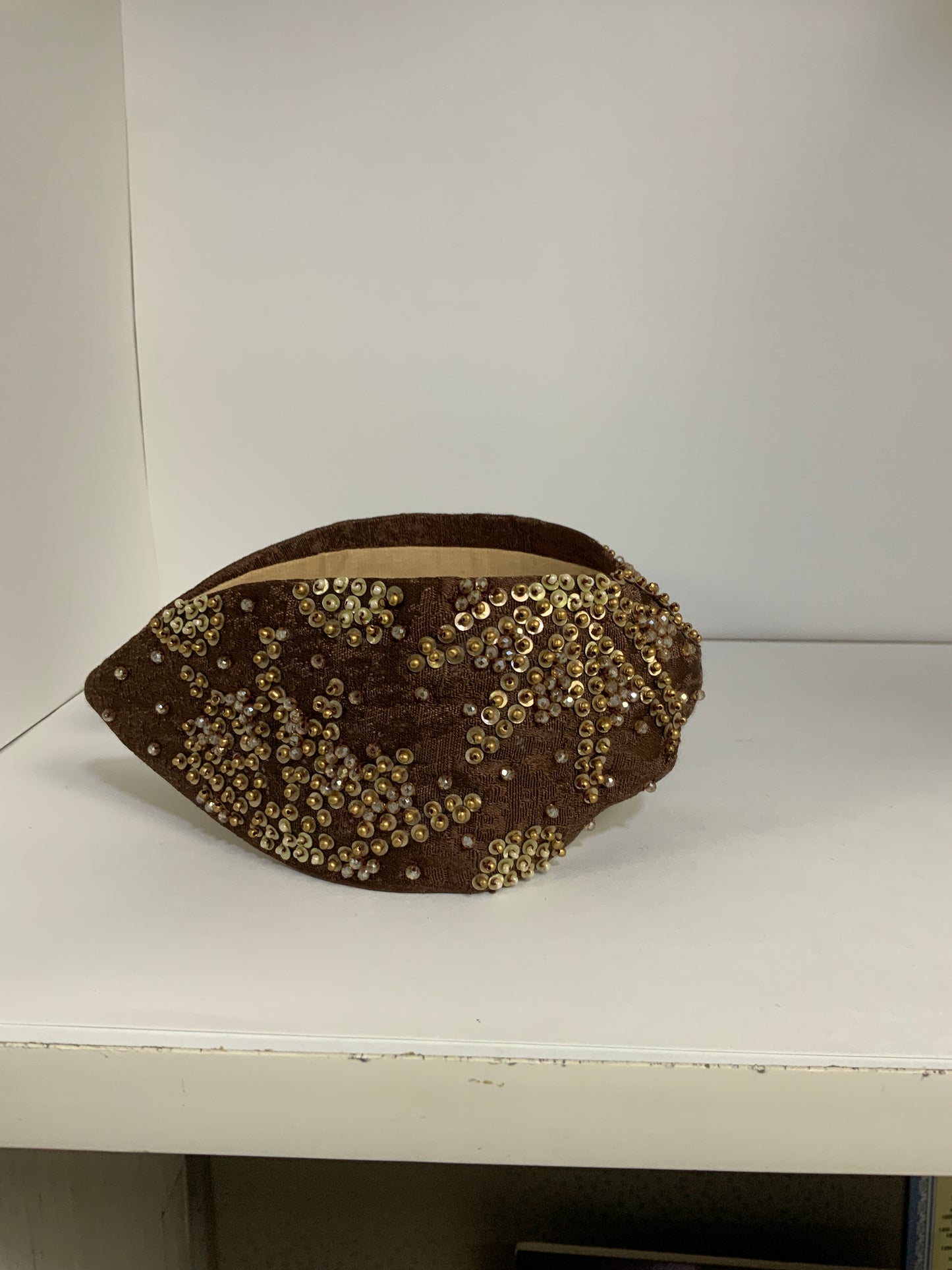 Opulent Spark Embellished Knotted Headband