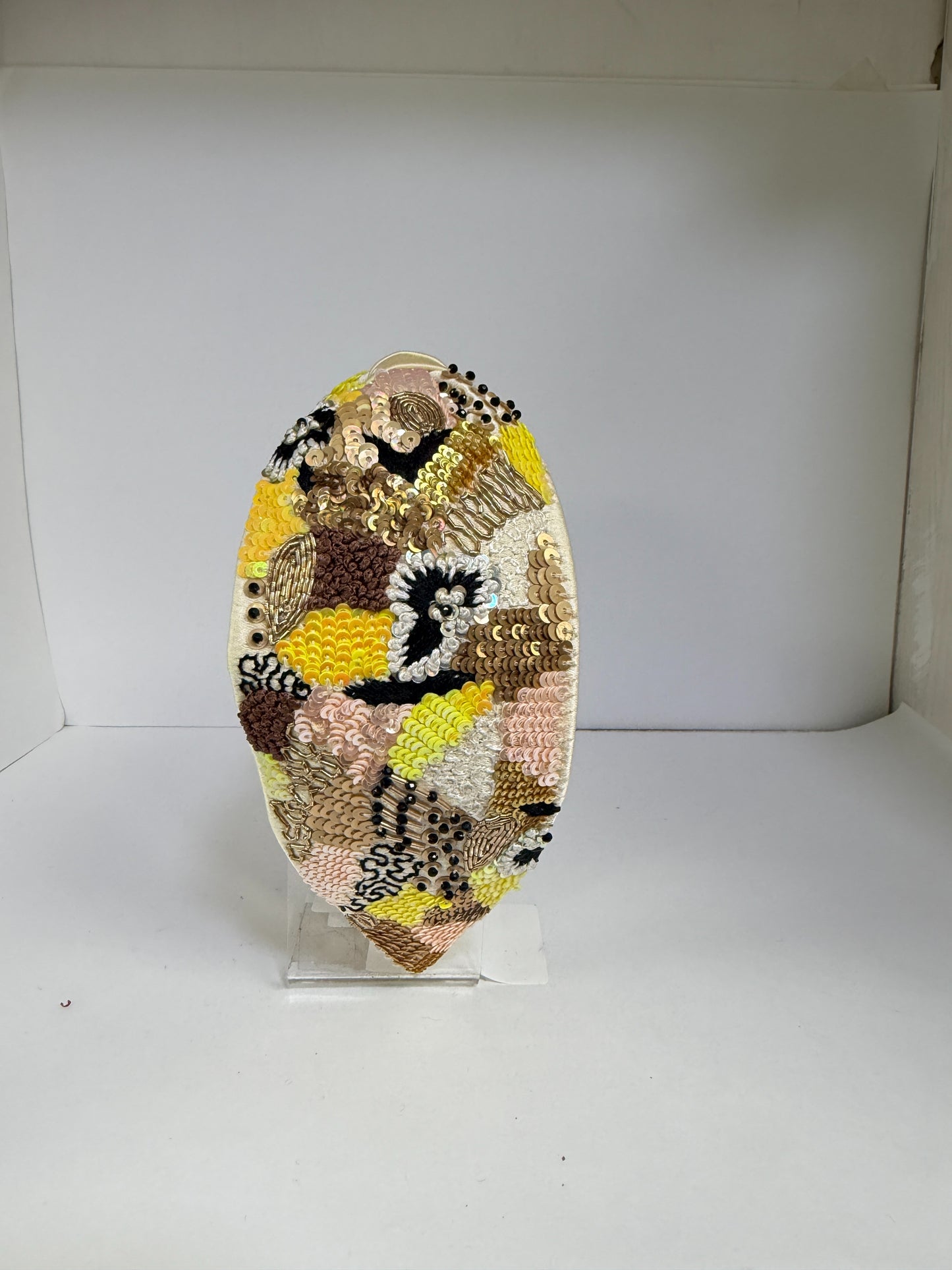 Golden Patchwork Knotted Headband