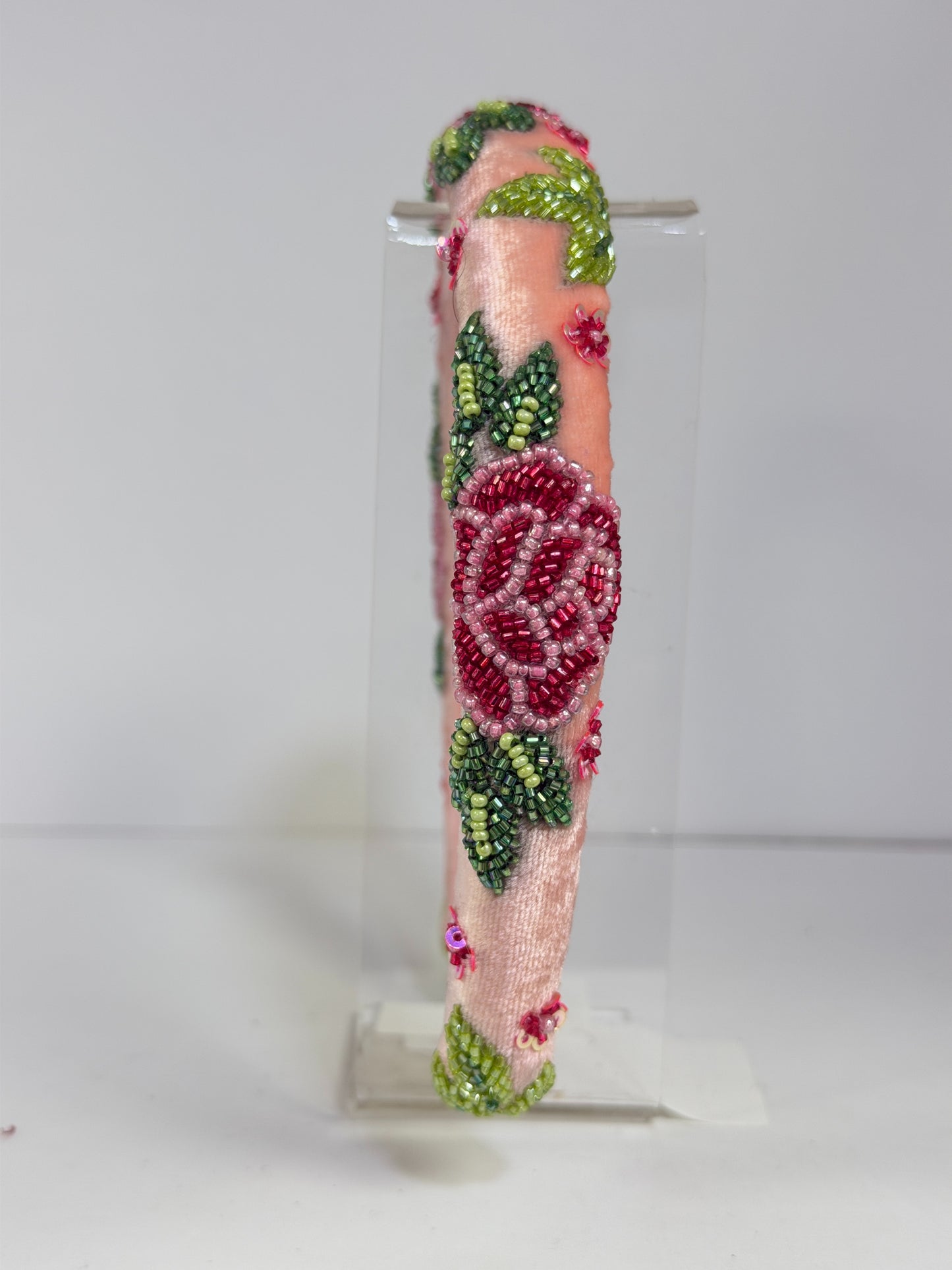 Rosy Affair Beaded Headband