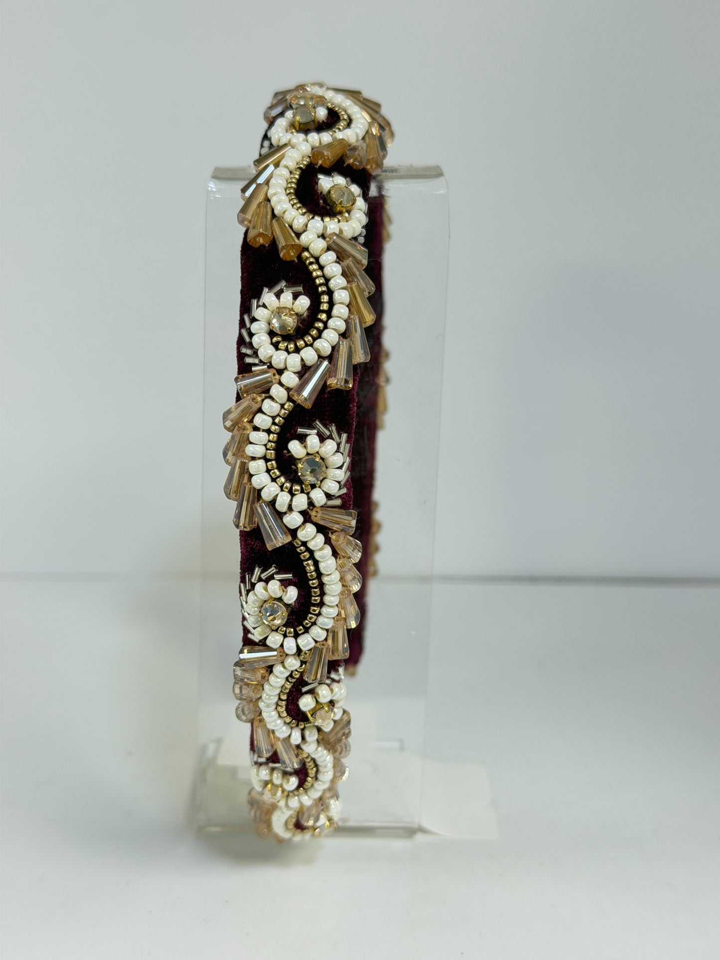 Royal Muse Beaded Puff Headband