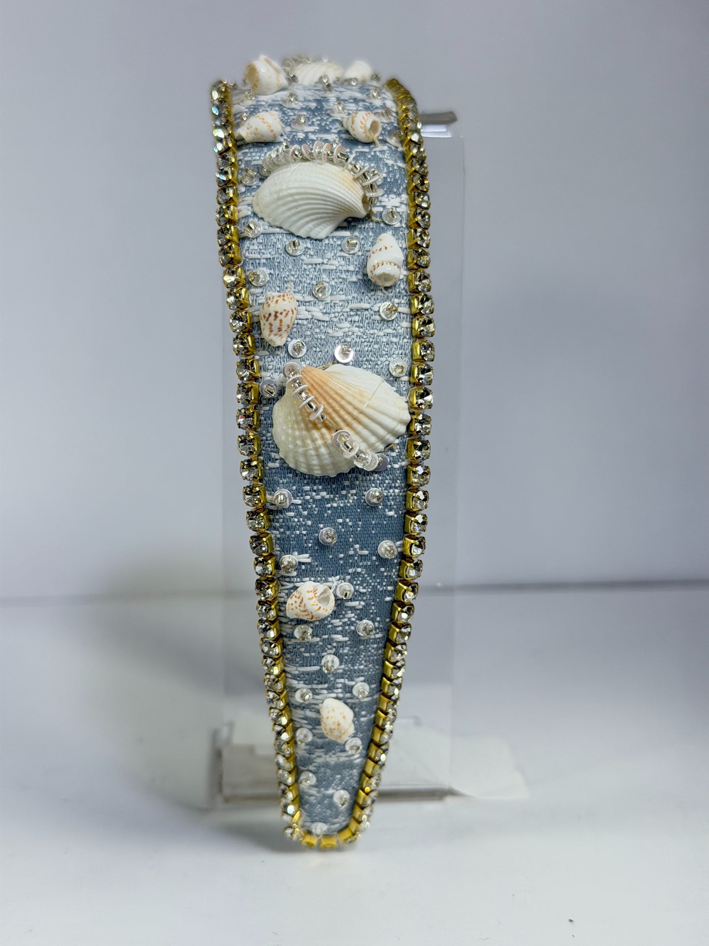 Marina Shell Embellished Broad Headband