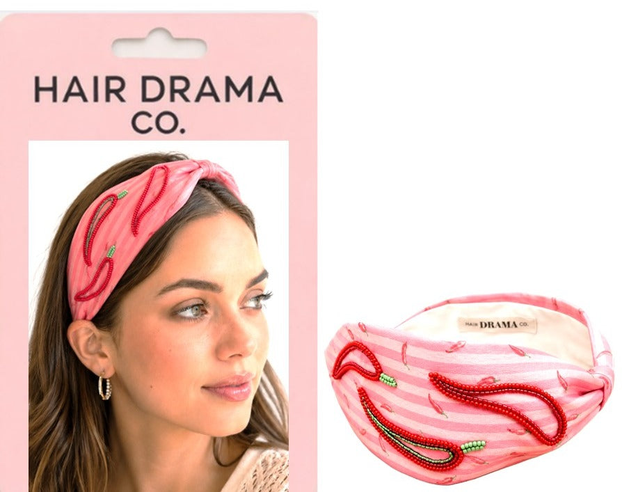 Peppery Twist Satin Headband