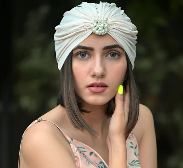 Embellished Turban - Off White