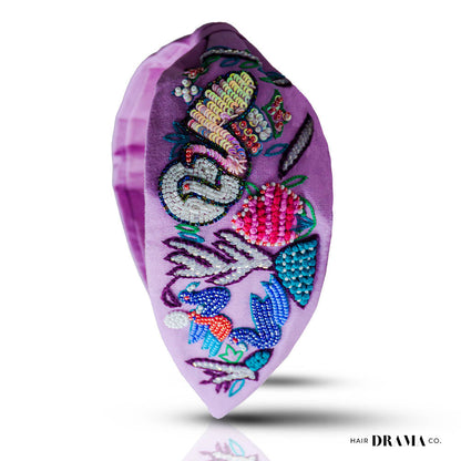 Bandolete com nó "Not a Black Swan" - Lilás