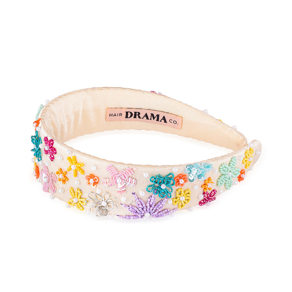 Tiara com aplicações Summer Bloom - Multicolor