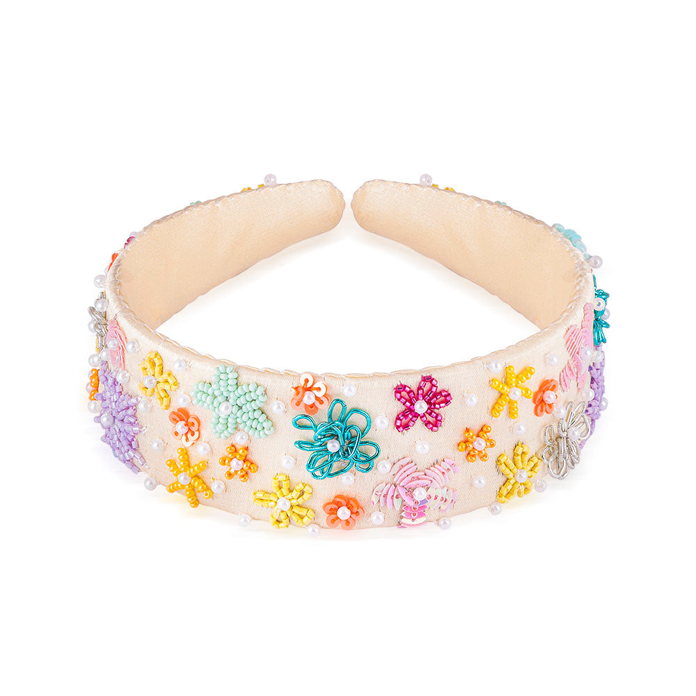 Tiara com aplicações Summer Bloom - Multicolor