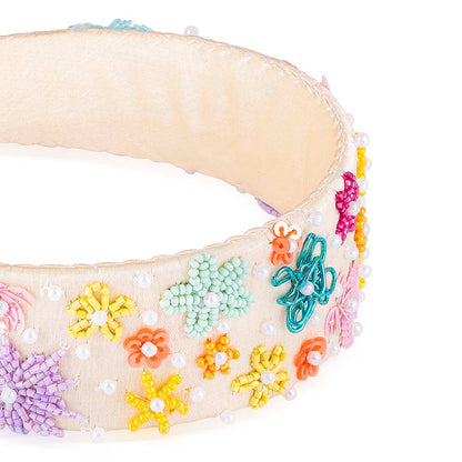 Tiara com aplicações Summer Bloom - Multicolor