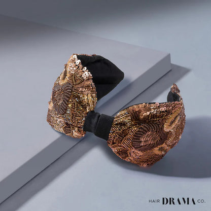 Tiara com Nó Gracioso - Bronze