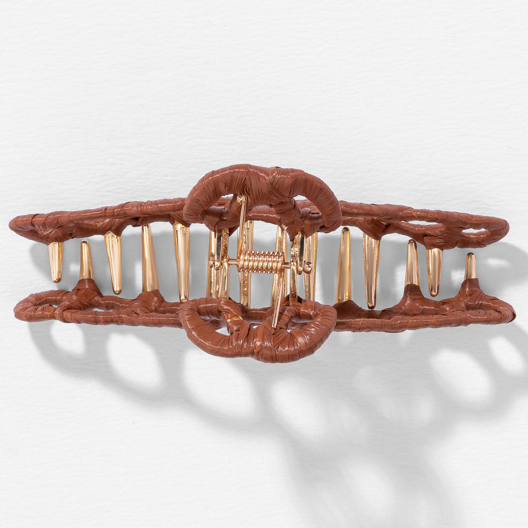Kara Claw Clip - Brown