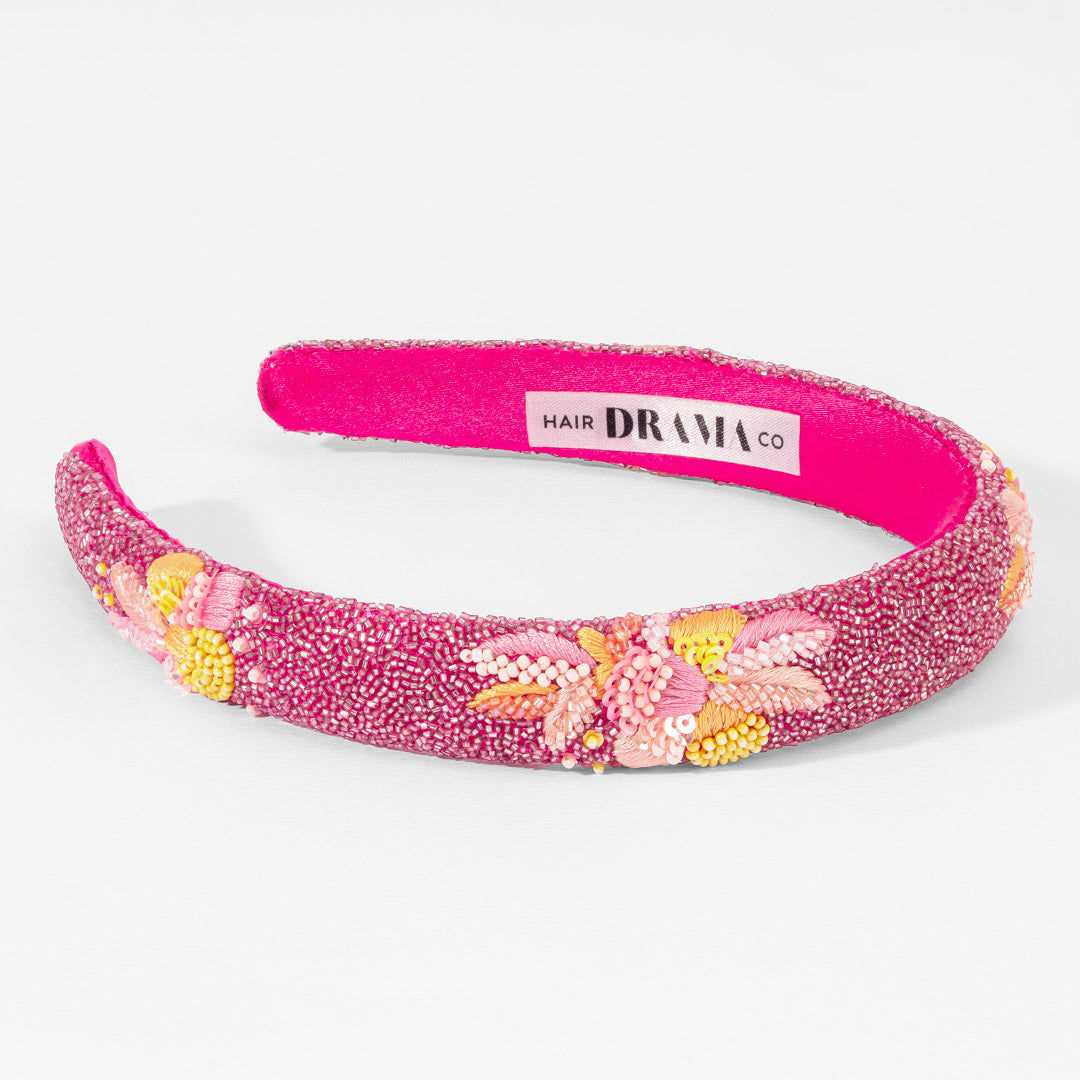 Tiara de contas de zínia