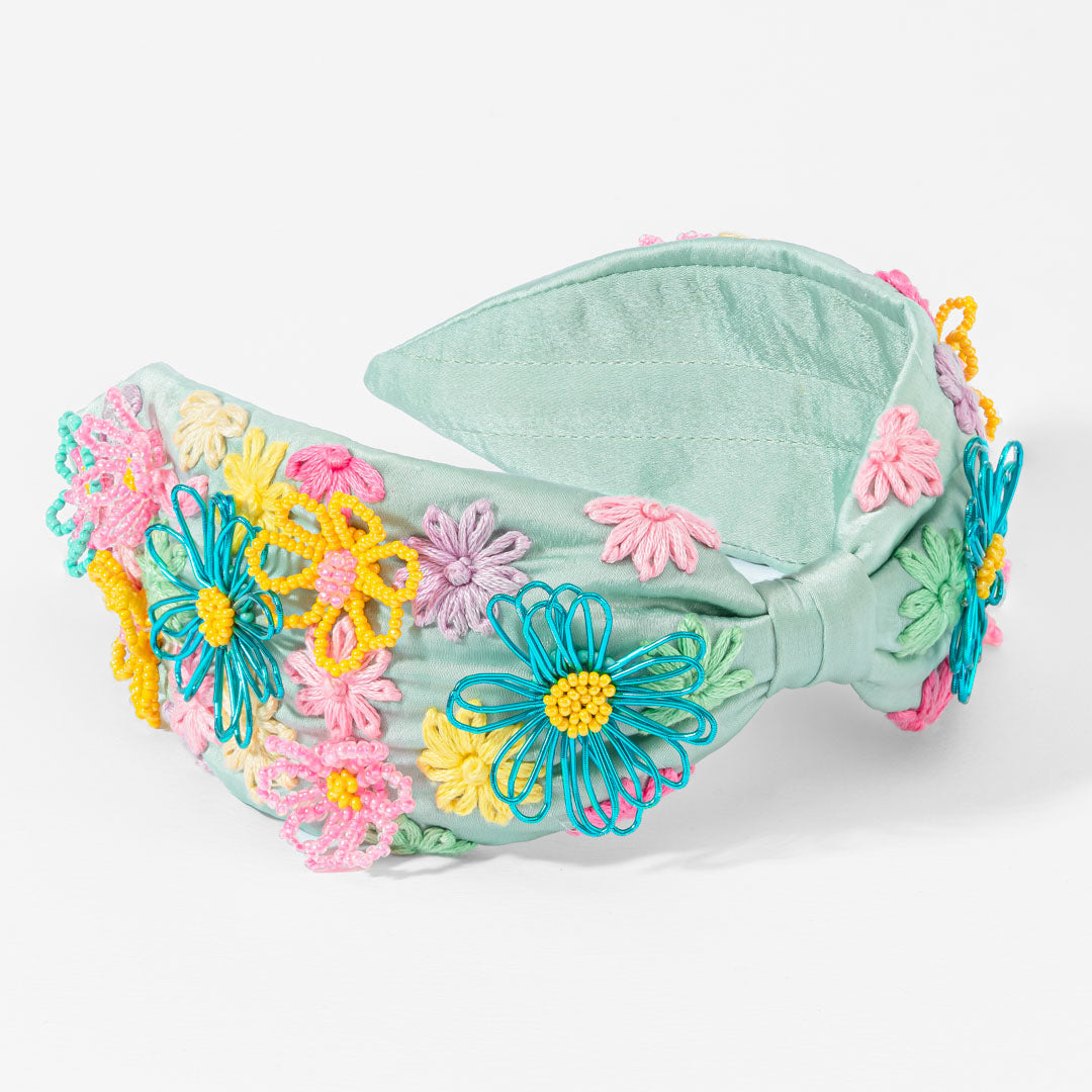 Fita de cabeça com nó de prado