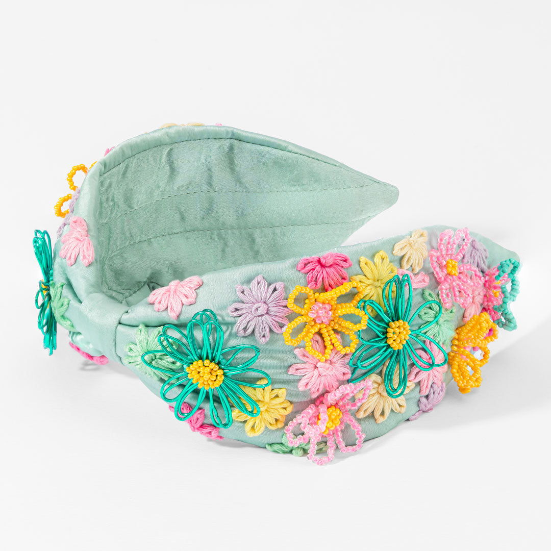 Fita de cabeça com nó de prado