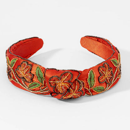 Amber Flora Knotted Headband