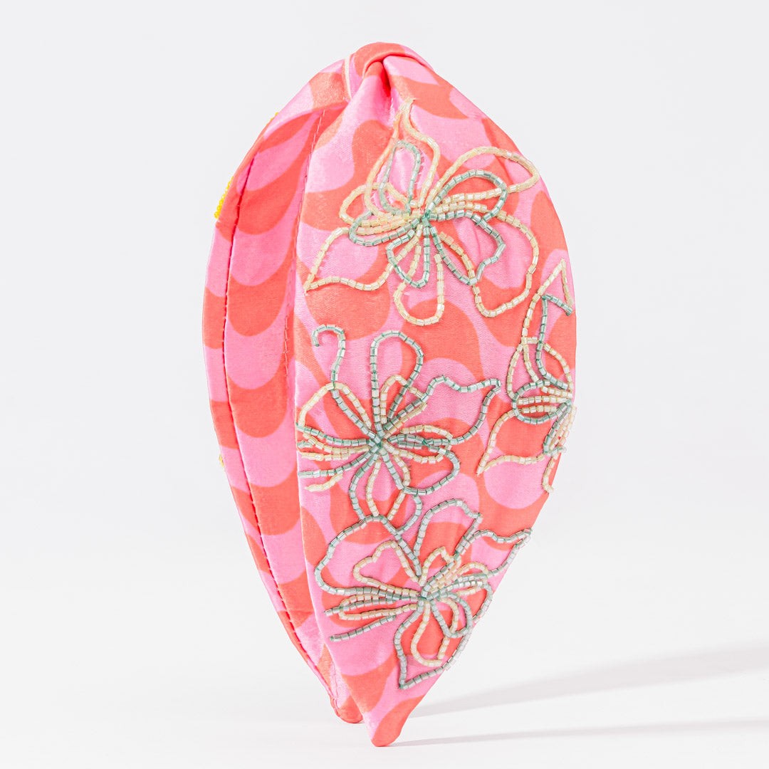 Flora Pop Printed Knotted Headband