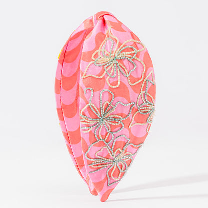 Flora Pop Printed Knotted Headband
