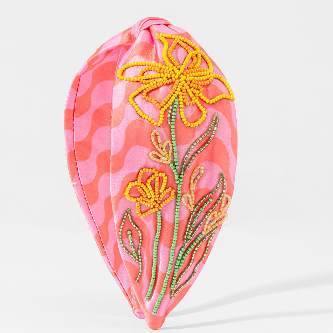 Bloom Pop Printed Knotted Headband