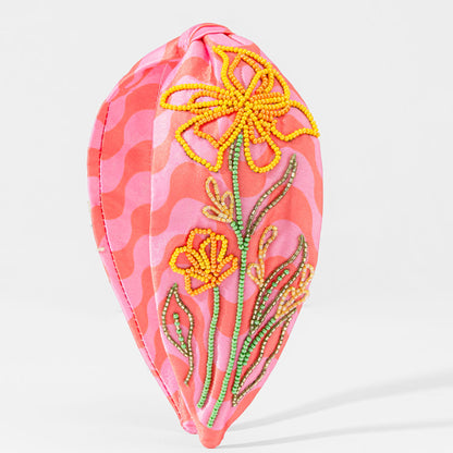 Bloom Pop Printed Knotted Headband