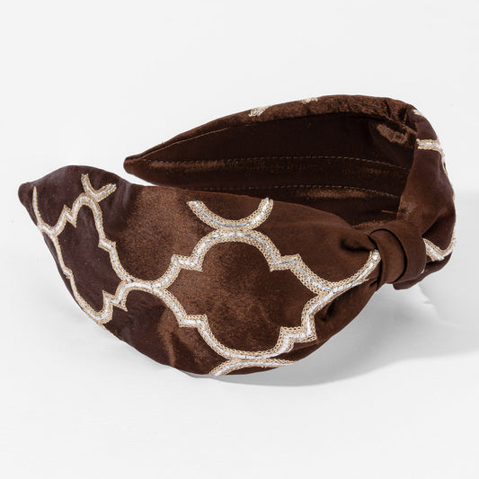 Natasha Satin Knotted Headband