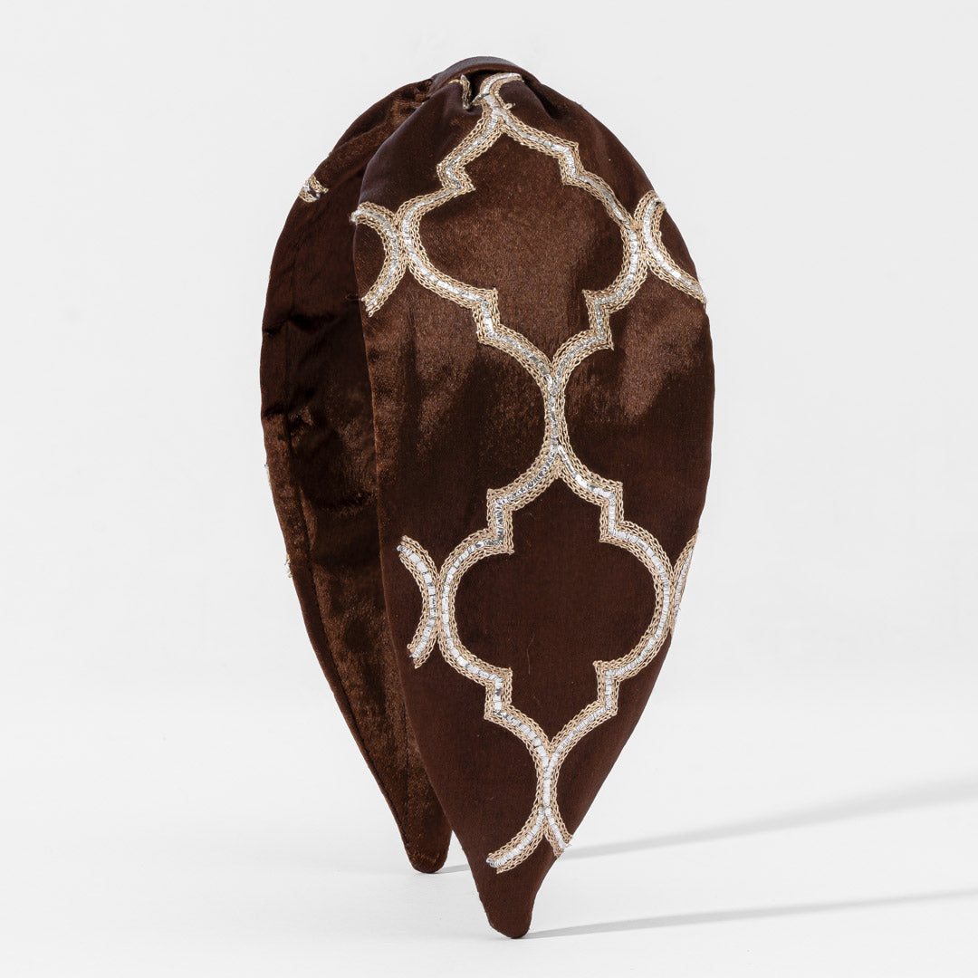 Natasha Satin Knotted Headband