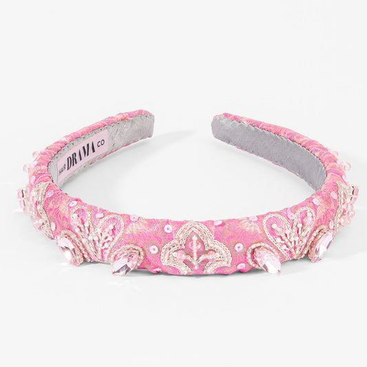 Fita de cabelo Stella Puff - Rosa