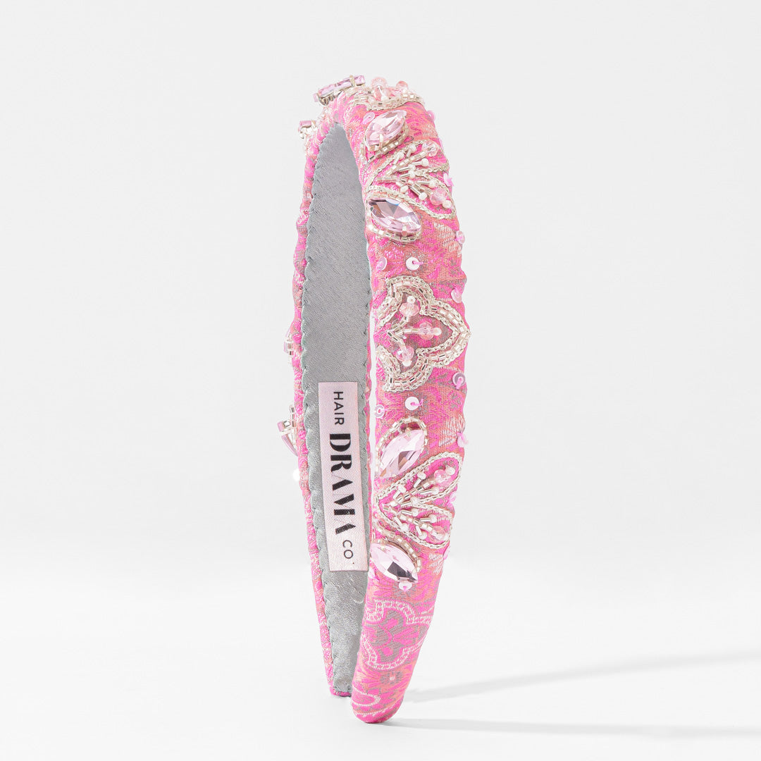 Stella Puff Hairband - Pink