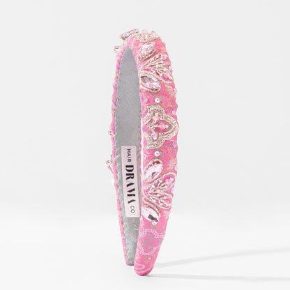 Stella Puff Hairband - Pink