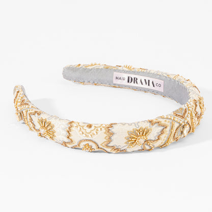 Golden Aura Puff Hairband