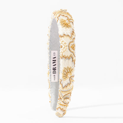 Golden Aura Puff Hairband