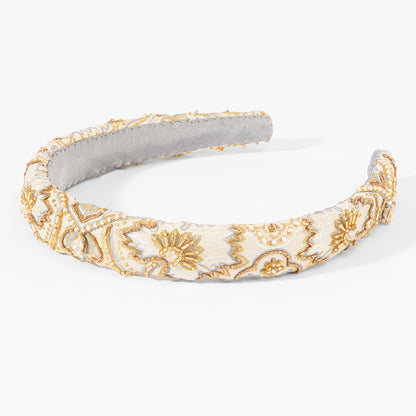 Golden Aura Puff Hairband