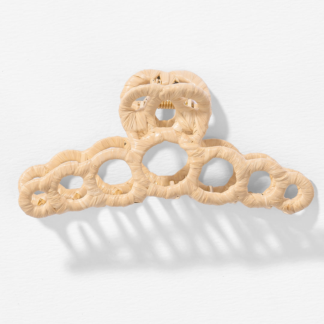 Kara Claw Clip - Cream