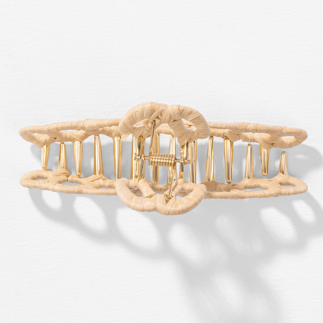 Kara Claw Clip - Cream