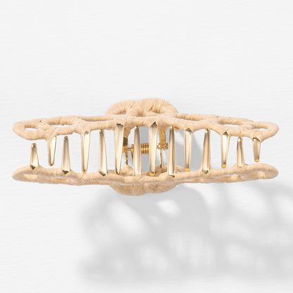 Kara Claw Clip - Cream