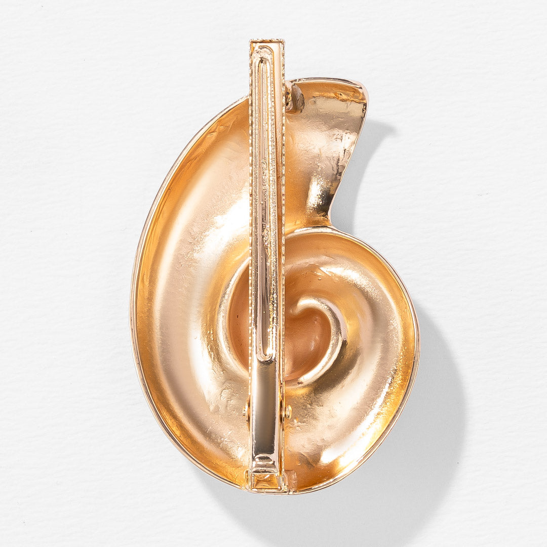 Aurea Shell Hair Clip - Gold