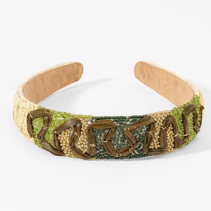 Moss Embroidered Hairband