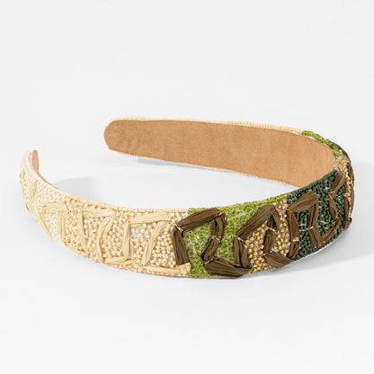 Moss Embroidered Hairband