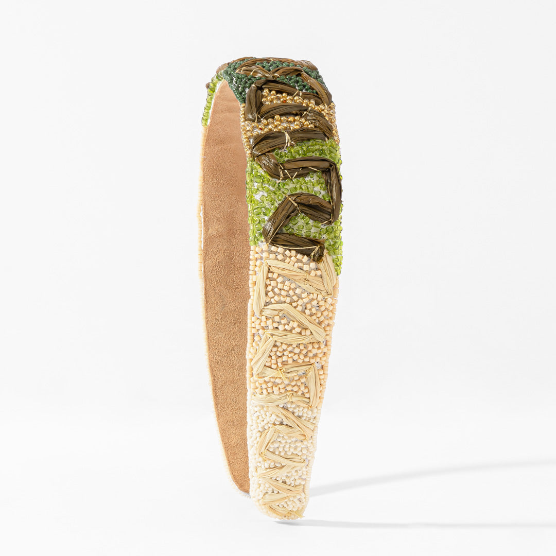 Moss Embroidered Hairband