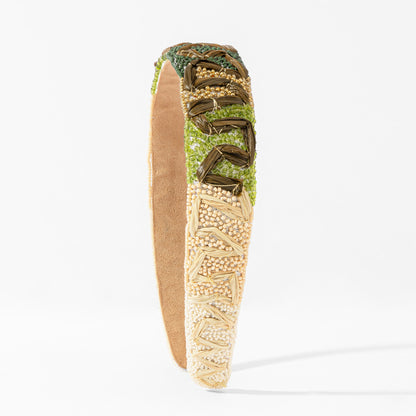 Moss Embroidered Hairband
