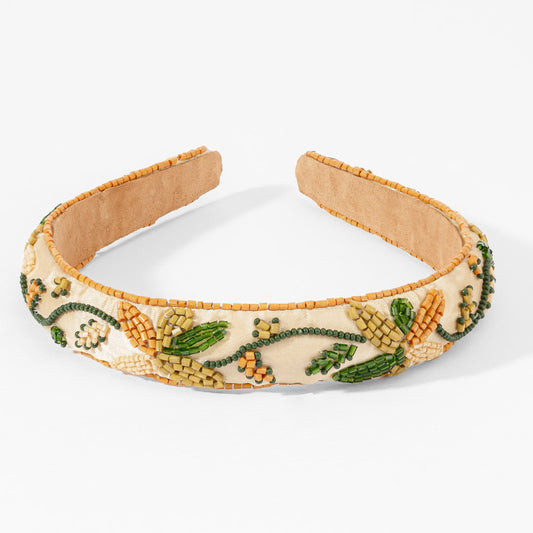 Faixa de cabelo bordada Meadow